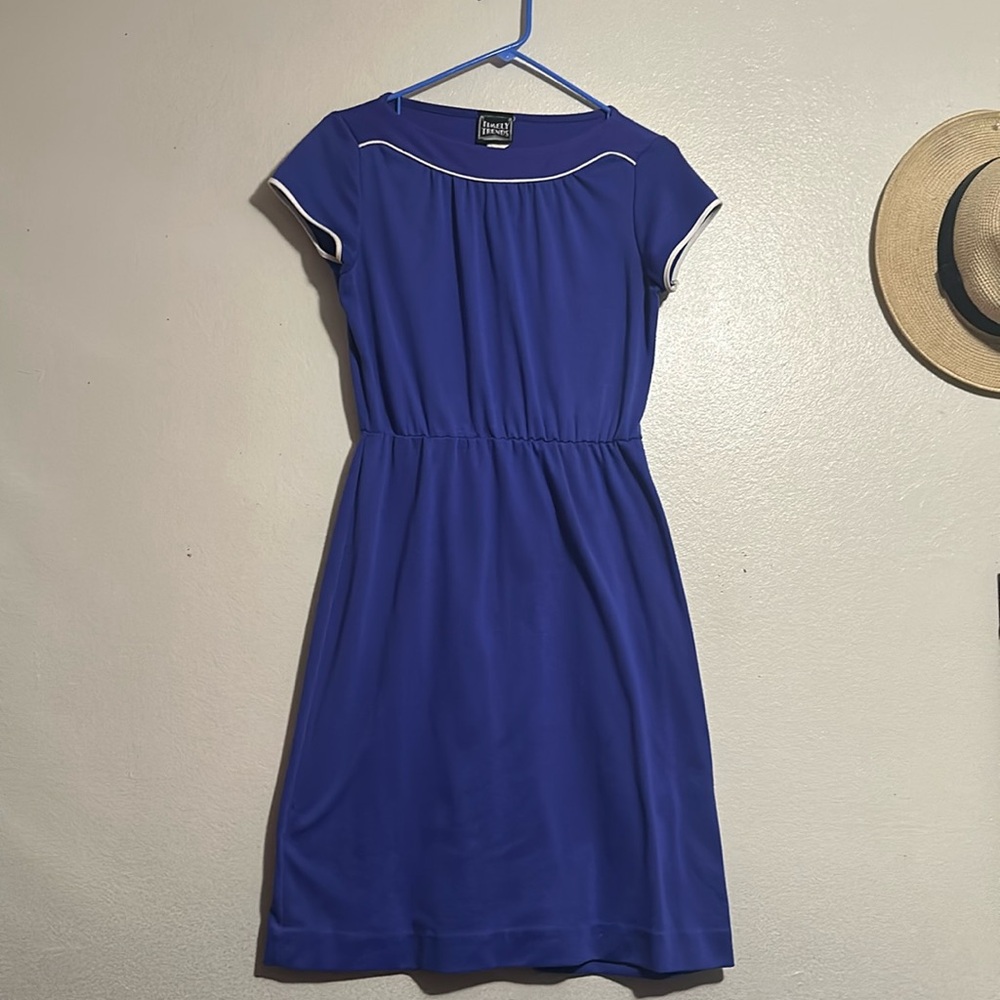 Vintage Timely Trends blue dress fits small/medium
